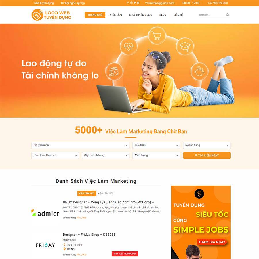 Thiết kế web chuyên nghiệp