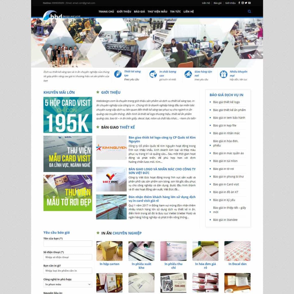 Thiết kế web chuyên nghiệp