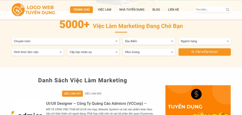 Thiết kế web chuyên nghiệp