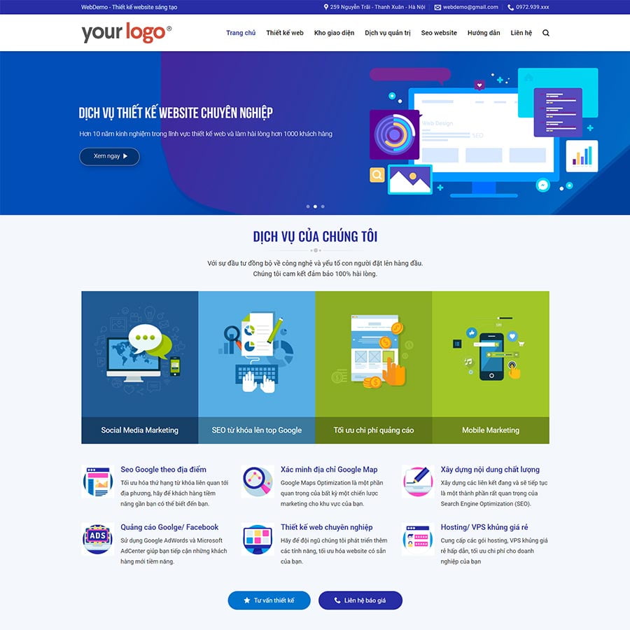 Thiết kế web chuyên nghiệp