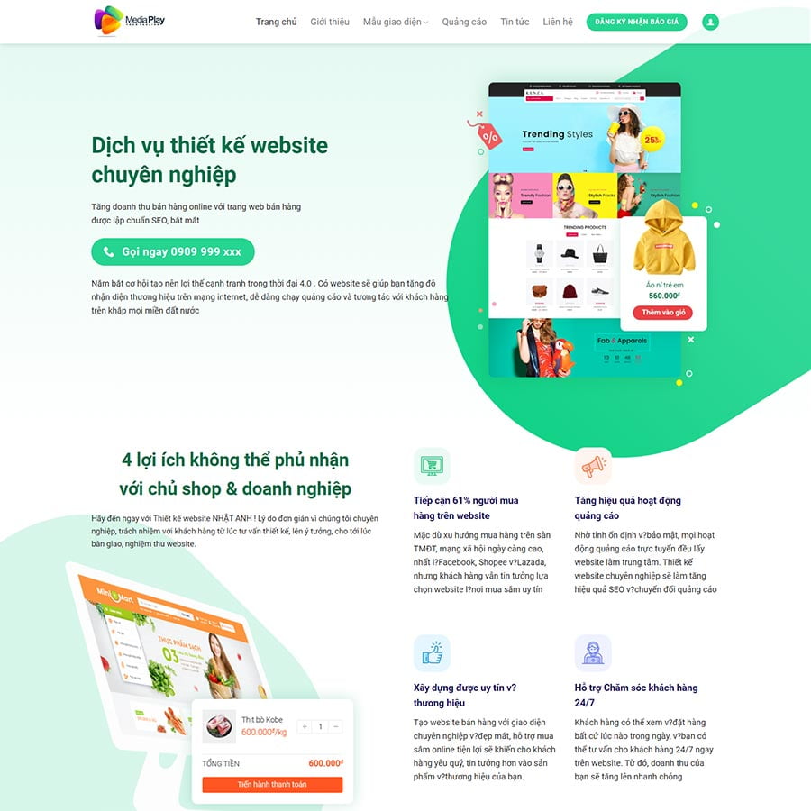 Thiết kế web chuyên nghiệp