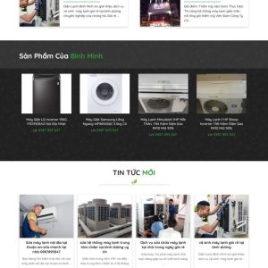 Theme wordpress dịch vụ sửa điện lạnh