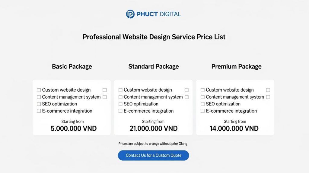 Thiết kế web chuyên nghiệp