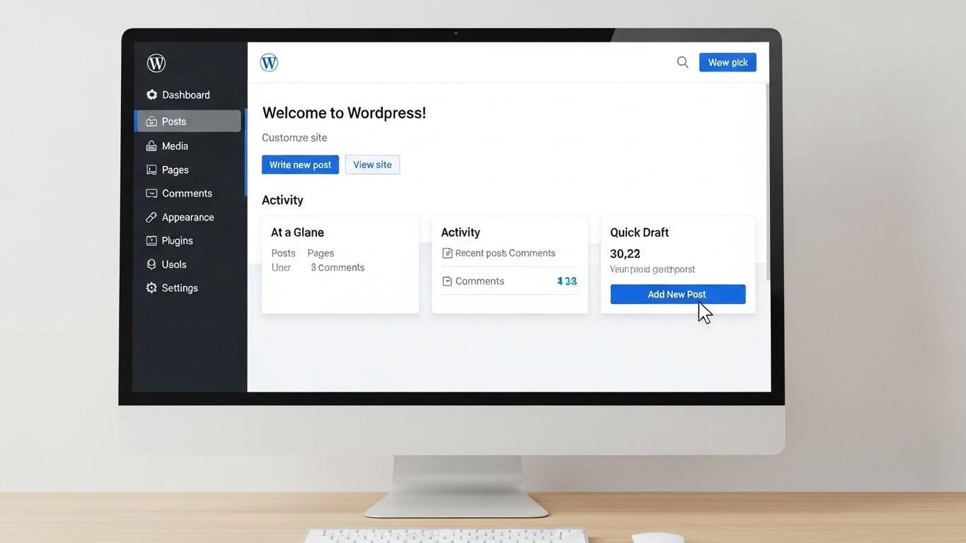 Bảng điều khiển quản trị website WordPress dễ sử dụng 