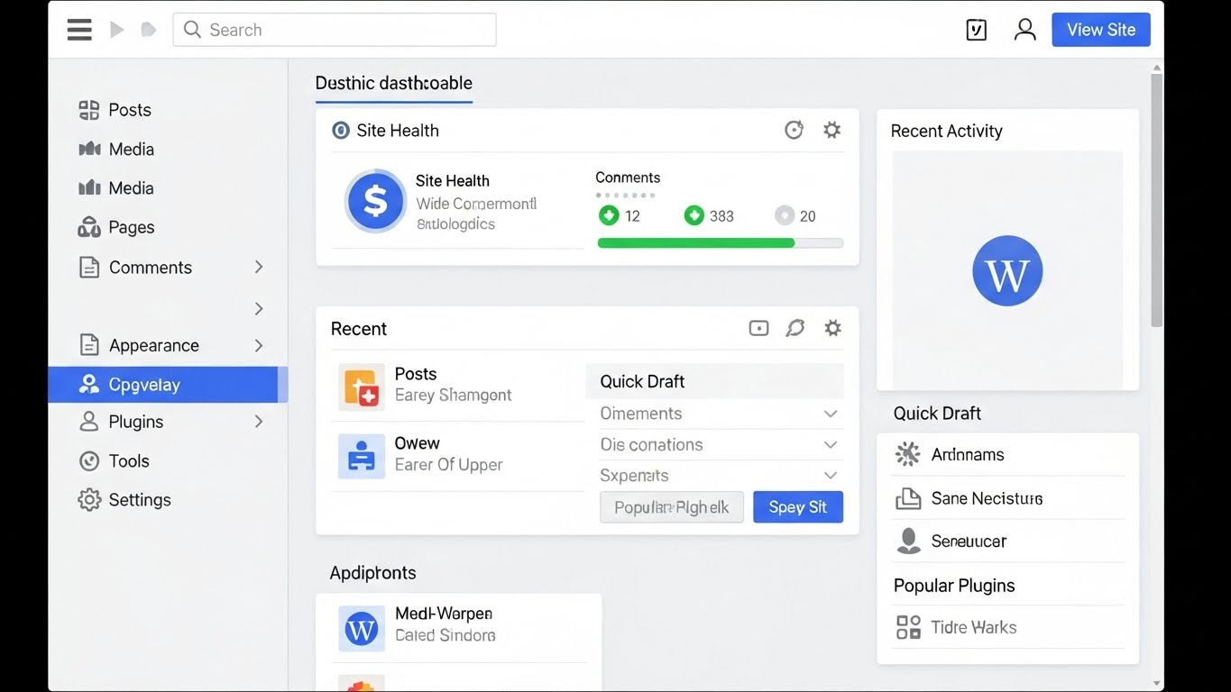 Bảng điều khiển quản trị website WordPress trực quan, dễ sử dụng 