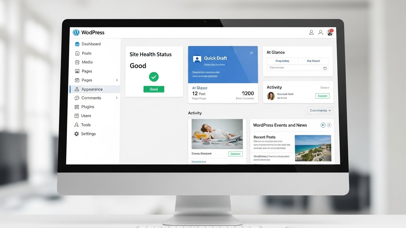 Bảng điều khiển quản trị website WordPress trực quan v&agrave; dễ sử dụng 