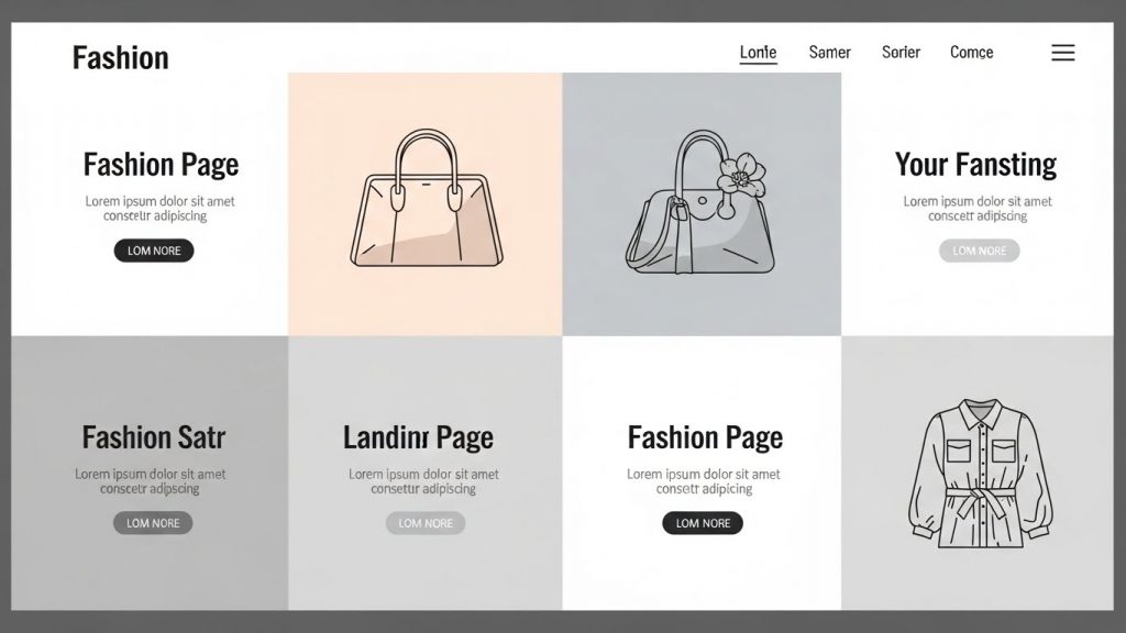 landing page thời trang