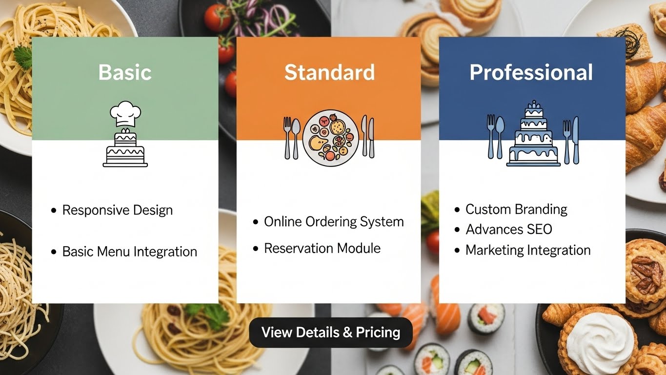 C&aacute;c g&oacute;i dịch vụ thiết kế website b&aacute;n thực phẩm từ cơ bản đến chuy&ecirc;n nghiệp 