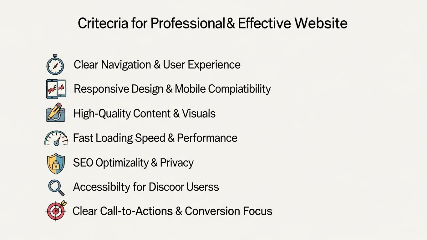 Tiêu Chí của Một Website Chuyên Nghiệp