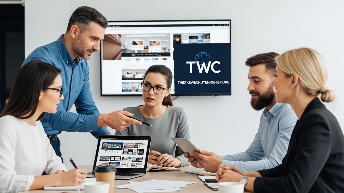 Đội ngũ THIETKEWEBCHUYENNGHIEP.ORG đang tư vấn thiết kế website 