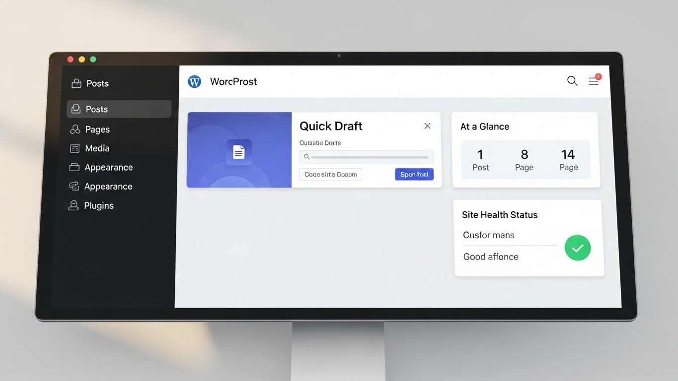 Giao diện quản trị website WordPress trực quan, dễ sử dụng 