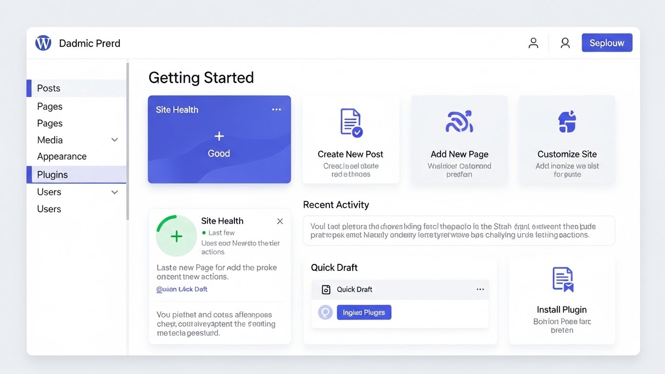 Giao diện quản trị WordPress trực quan, dễ sử dụng cho người mới bắt đầu 