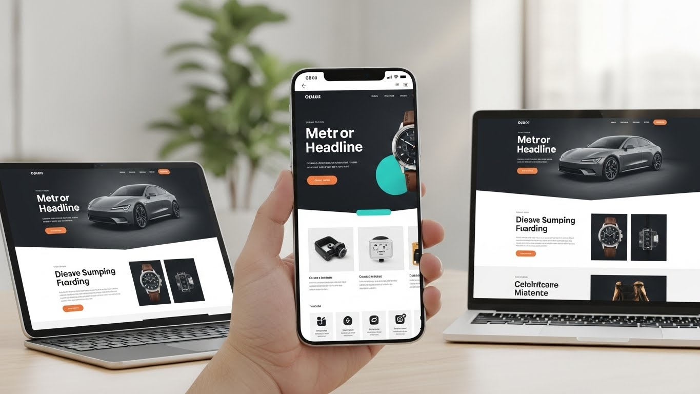Giao diện website b&aacute;n điện thoại hiện đại tr&ecirc;n nhiều thiết bị 
