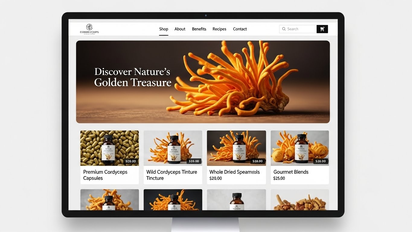 Giao diện website b&aacute;n đ&ocirc;ng tr&ugrave;ng hạ thảo sang trọng, hiển thị tr&ecirc;n nhiều thiết bị 