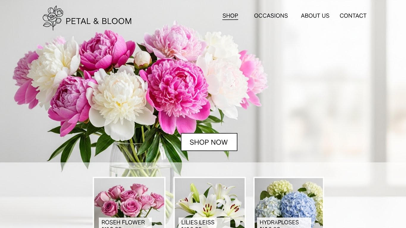 Tại sao bạn cần thiết kế website b&aacute;n hoa?