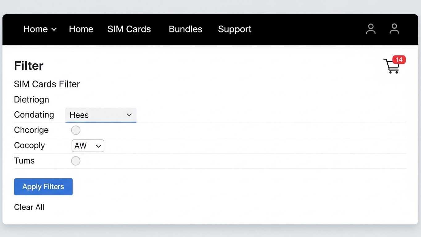 Giao diện website b&aacute;n sim chuy&ecirc;n nghiệp với bộ lọc t&igrave;m kiếm n&acirc;ng cao 
