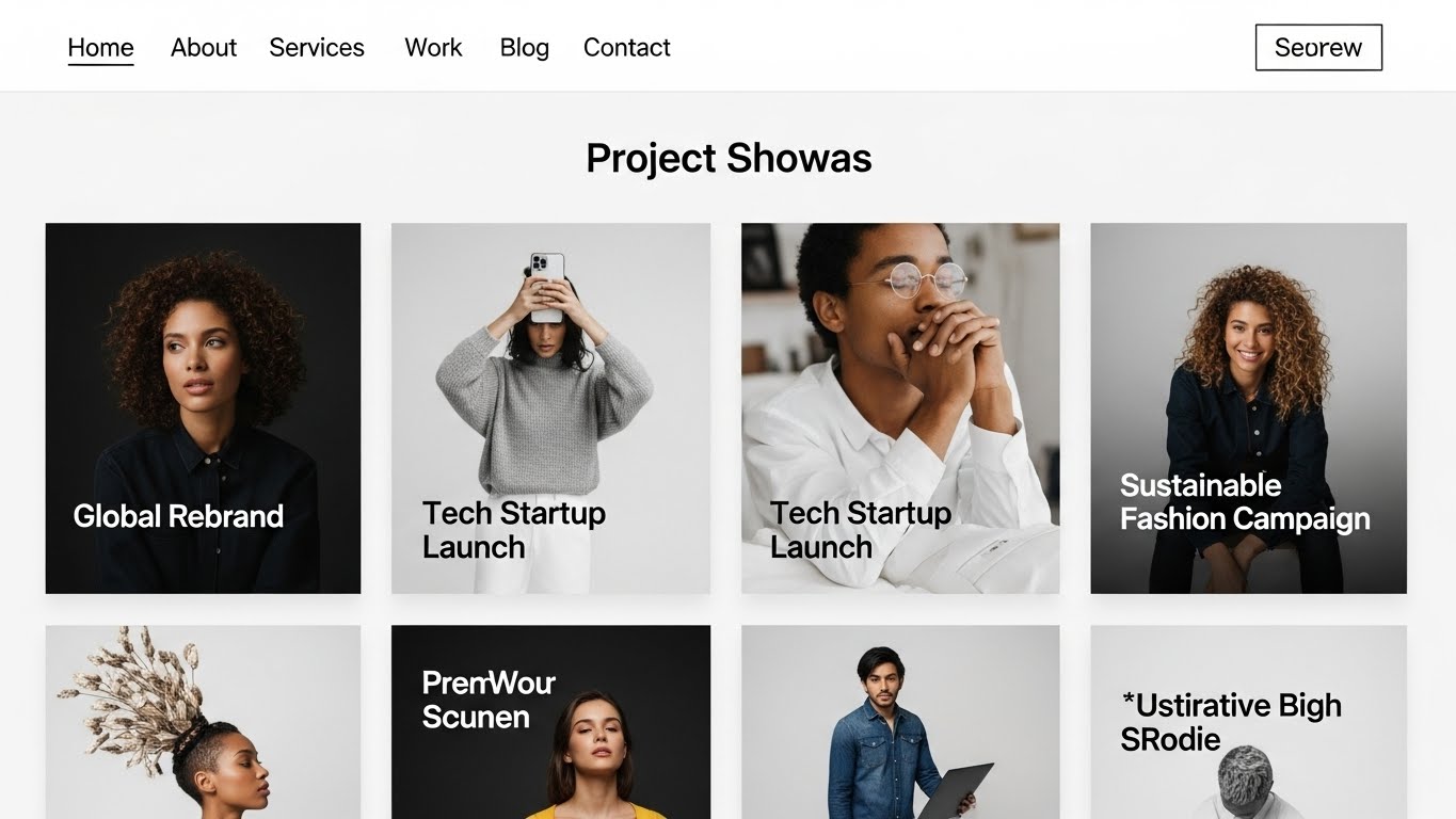 Giao diện website c&ocirc;ng ty quảng c&aacute;o s&aacute;ng tạo v&agrave; chuy&ecirc;n nghiệp 