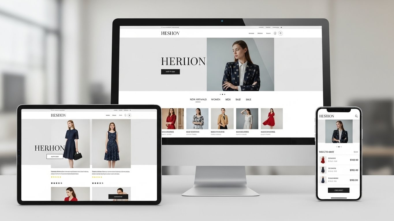 Giao diện website thời trang chuyên nghiệp, đa thiết bị