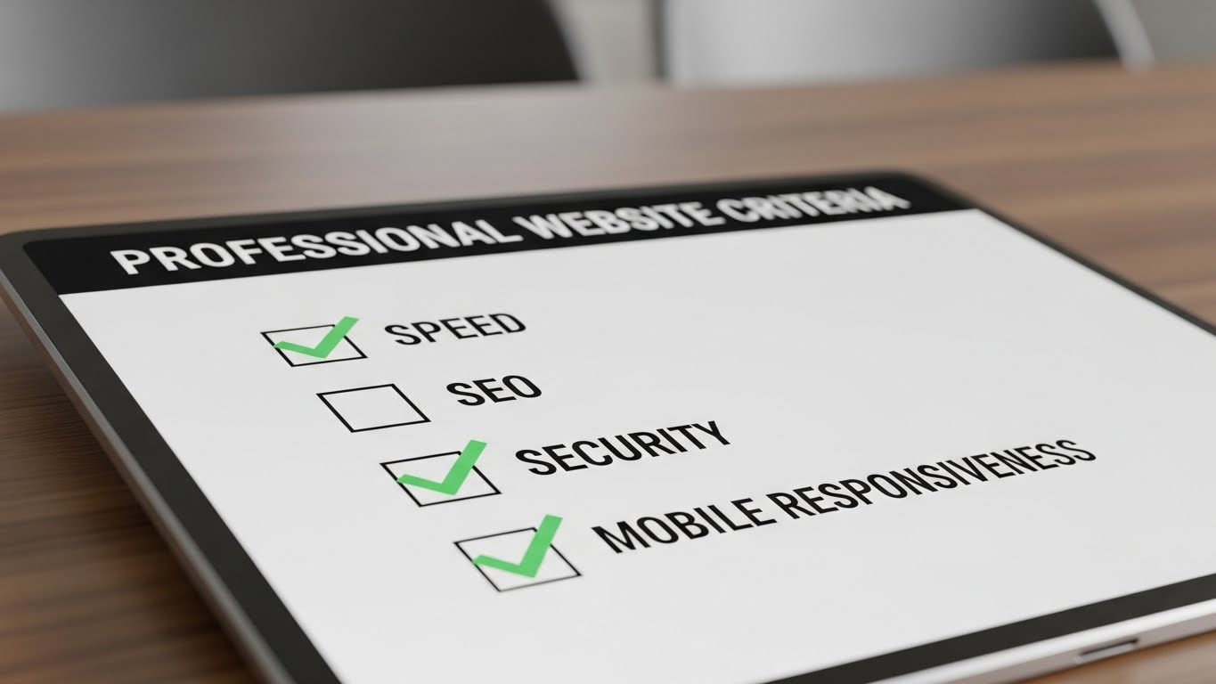 Tiêu chí của một Website Chuyên nghiệp