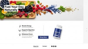 Landing Page Thực Phẩm Chức Năng