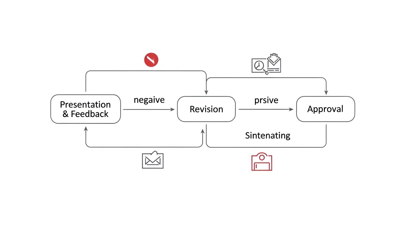 Quy tr&igrave;nh l&agrave;m việc giữa đội ngũ thiết kế v&agrave; kh&aacute;ch h&agrave;ng 