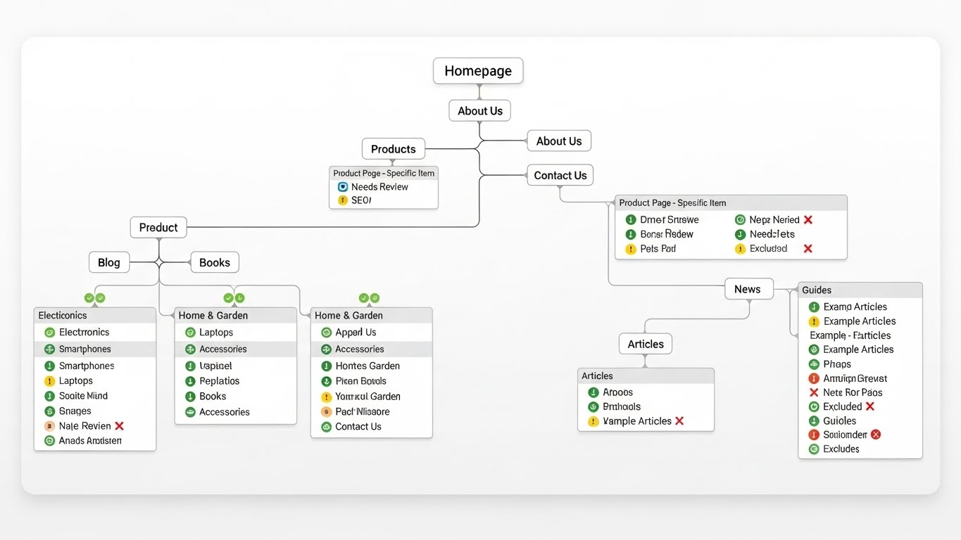 Bước 3: Xây dựng Cấu trúc Website và Sitemap