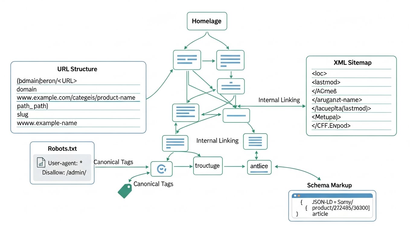 Các Yếu tố Kỹ thuật và SEO trong Cấu trúc Website Bán Hàng