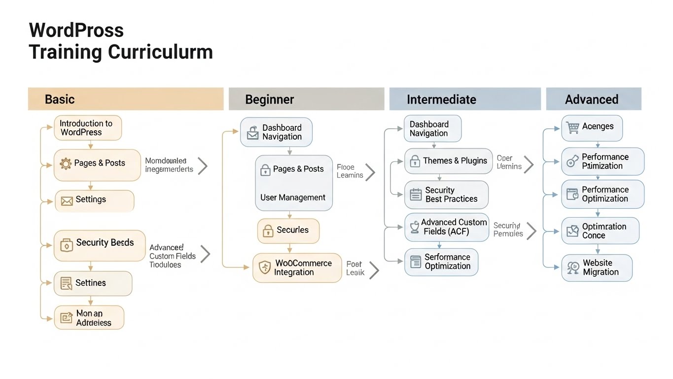Nội Dung Chương Trình Đào Tạo Thiết Kế Website WordPress