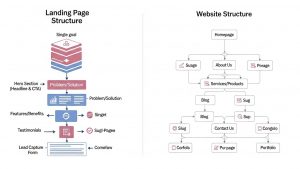 Landing Page và Website Khác Nhau Như Thế Nào