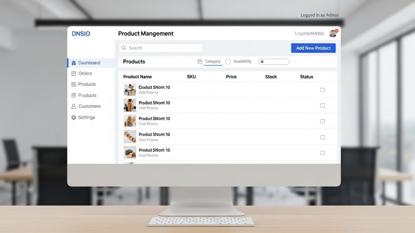 Giao diện quản l&yacute; sản phẩm tr&ecirc;n website thương mại điện tử 