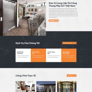 Theme wordpress giới thiệu công ty bán thang máy