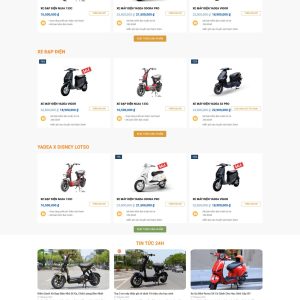 Theme wordpress bán xe điện 2