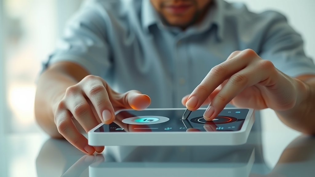 Người dùng tương tác với microinteractions trên giao diện website tối giản 