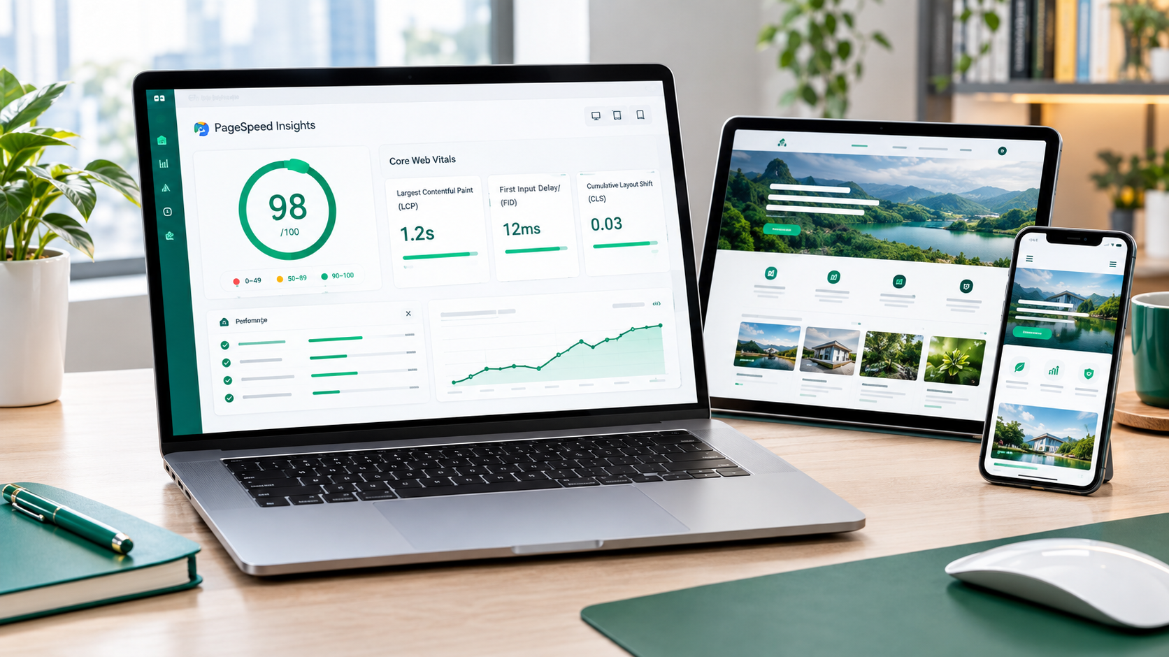 Kiểm thử tiêu chí kỹ thuật website chuẩn SEO: Điểm PageSpeed trên 90 và giao diện Responsive đa thiết bị